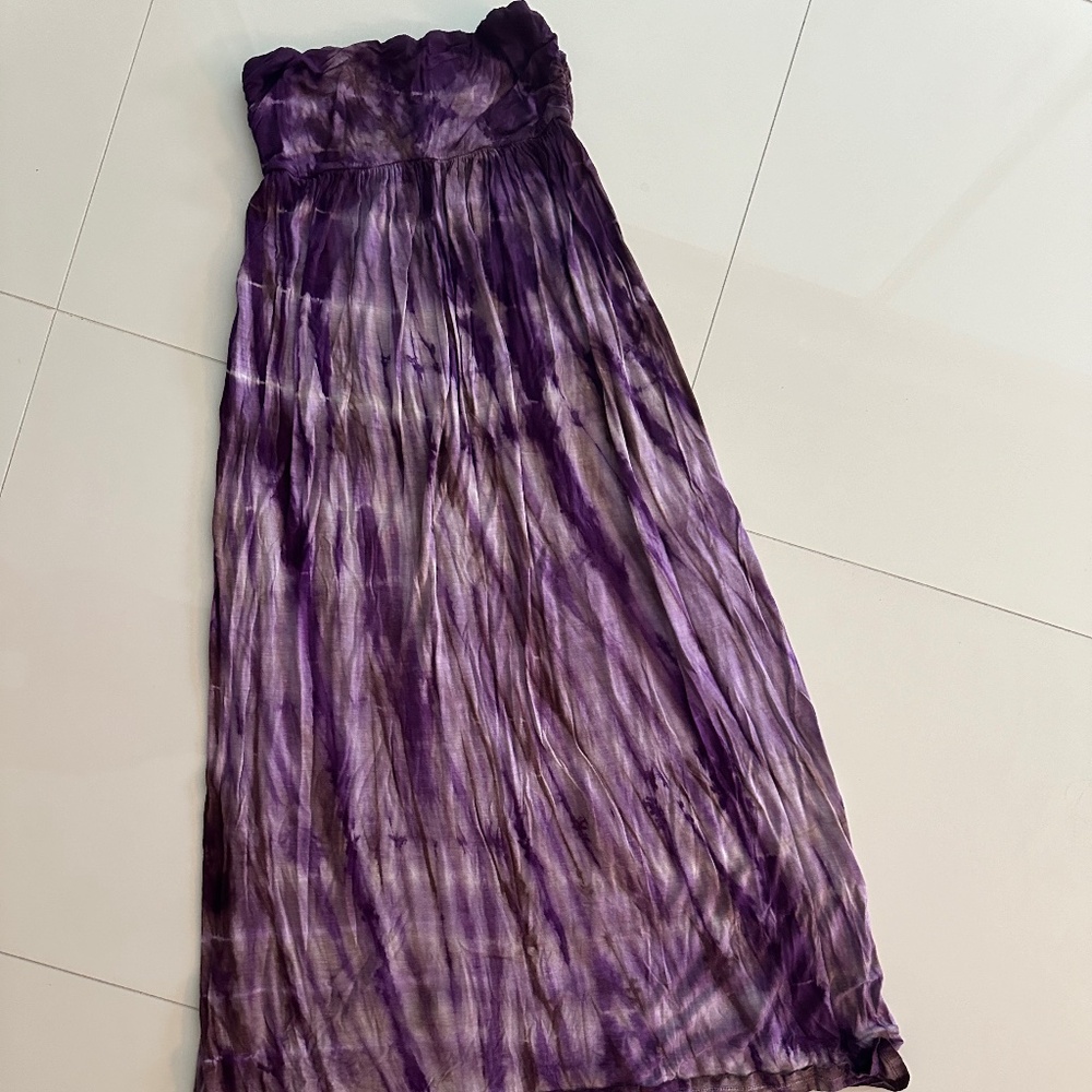 Purple Cotton Maxi Dress